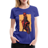 Bikerin Motorrad Fahrerin Frau auf Motorrad Frauen Premium T-Shirt - Königsblau