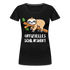 Faultier Müde Offizielles Schlafshirt Lustiges Premium T-Shirt - Schwarz