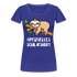 Faultier Müde Offizielles Schlafshirt Lustiges Premium T-Shirt - Königsblau