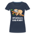 Faultier Müde Offizielles Schlafshirt Lustiges Premium T-Shirt - Navy