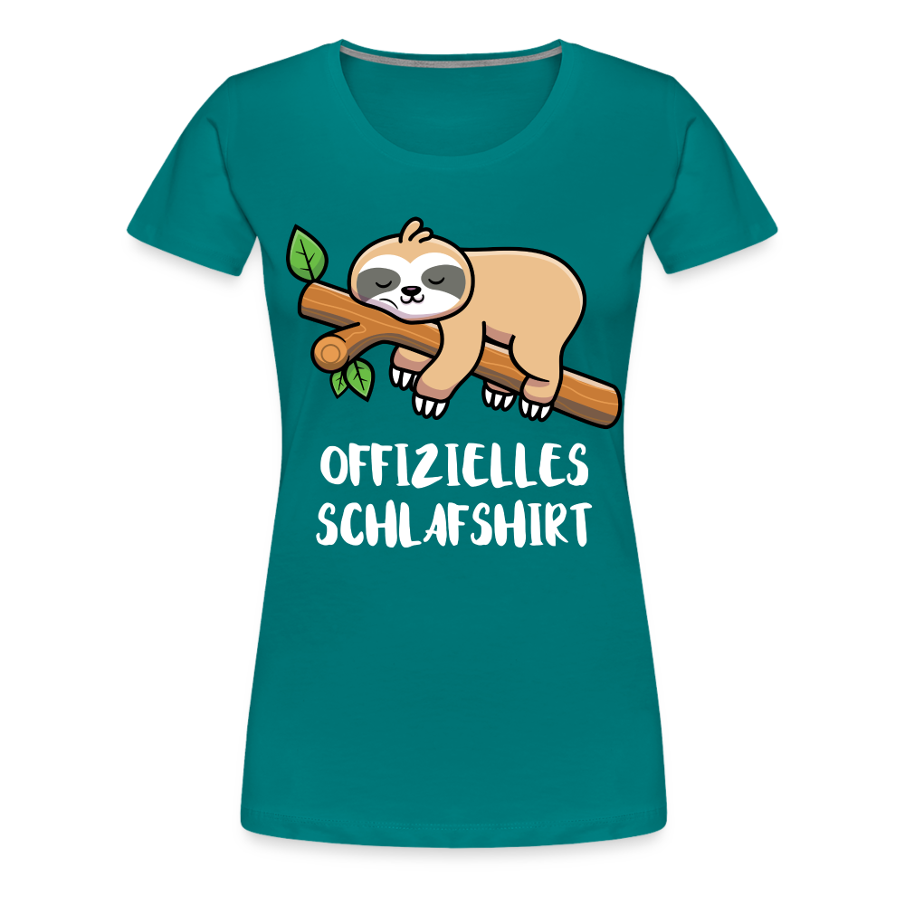Faultier Müde Offizielles Schlafshirt Lustiges Premium T-Shirt - Divablau