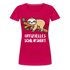 Faultier Müde Offizielles Schlafshirt Lustiges Premium T-Shirt - dunkles Pink
