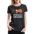 Faultier Müde Offizielles Schlafshirt Lustiges Premium T-Shirt - Schwarz