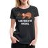 Faultier Müde Energiesparmodus Lustiges Premium T-Shirt - Schwarz