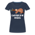 Faultier Müde Energiesparmodus Lustiges Premium T-Shirt - Navy