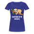 Faultier Müde Energiesparmodus Lustiges Premium T-Shirt - Königsblau