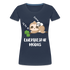 Faultier Müde Energiesparmodus Lustiges Premium T-Shirt - Navy