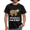 Faultier Müde Offizielles Schlafshirt Lustiges T-Shirt - Schwarz