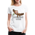 Faultier Müde Energiesparmodus Lustiges Premium T-Shirt - weiß