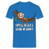 Faultier Müde Offizielles Schlafshirt Lustiges T-Shirt - Royalblau