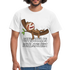 Faultier Müde Offizielles Schlafshirt Lustiges T-Shirt - weiß