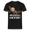 Faultier Müde Offizielles Schlafshirt Lustiges T-Shirt - Schwarz