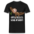 Faultier Müde Offizielles Schlafshirt Lustiges T-Shirt - Schwarz