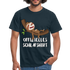 Faultier Müde Offizielles Schlafshirt Lustiges T-Shirt - Navy