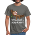 Faultier Müde Offizielles Schlafshirt Lustiges T-Shirt - Graphit