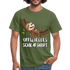 Faultier Müde Offizielles Schlafshirt Lustiges T-Shirt - Militärgrün