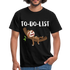 Faultier Müde Do Do List Schlafen Lustiges T-Shirt - Schwarz