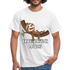 Faultier Müde Energiesparmodus Lustiges T-Shirt - weiß