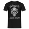 Wikinger Totenkopf Böser Alter Mann T-Shirt - Schwarz