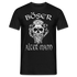 Wikinger Totenkopf Böser Alter Mann T-Shirt - Schwarz