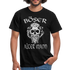 Wikinger Totenkopf Böser Alter Mann T-Shirt - Schwarz