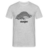 Faule Katze Nope keine Lust lustiges Männer T-Shirt - Grau meliert
