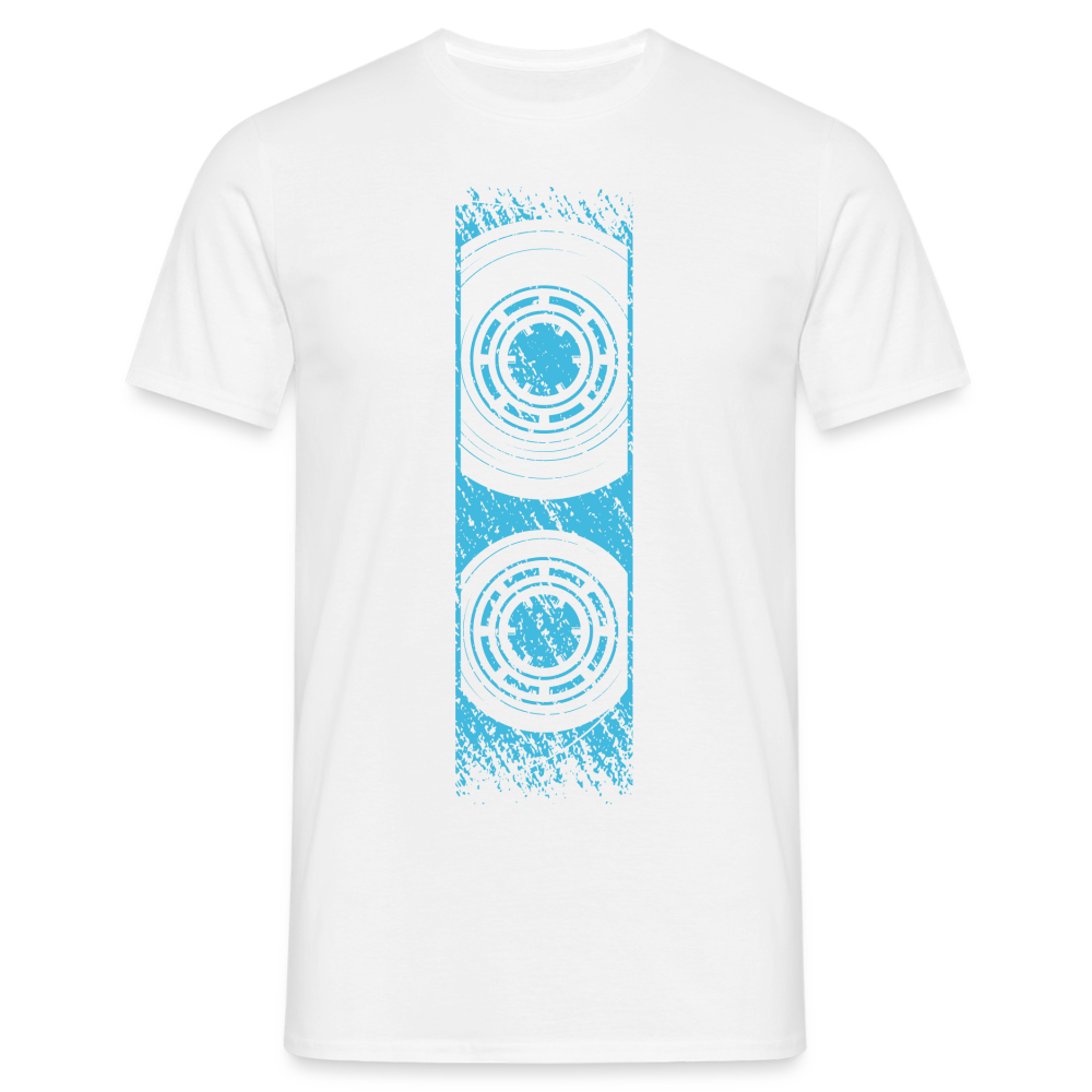 Musik Kassette Retro Vintage Style Lustiges T-Shirt - weiß