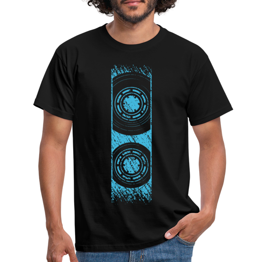 Musik Kassette Retro Vintage Style Lustiges T-Shirt - Schwarz