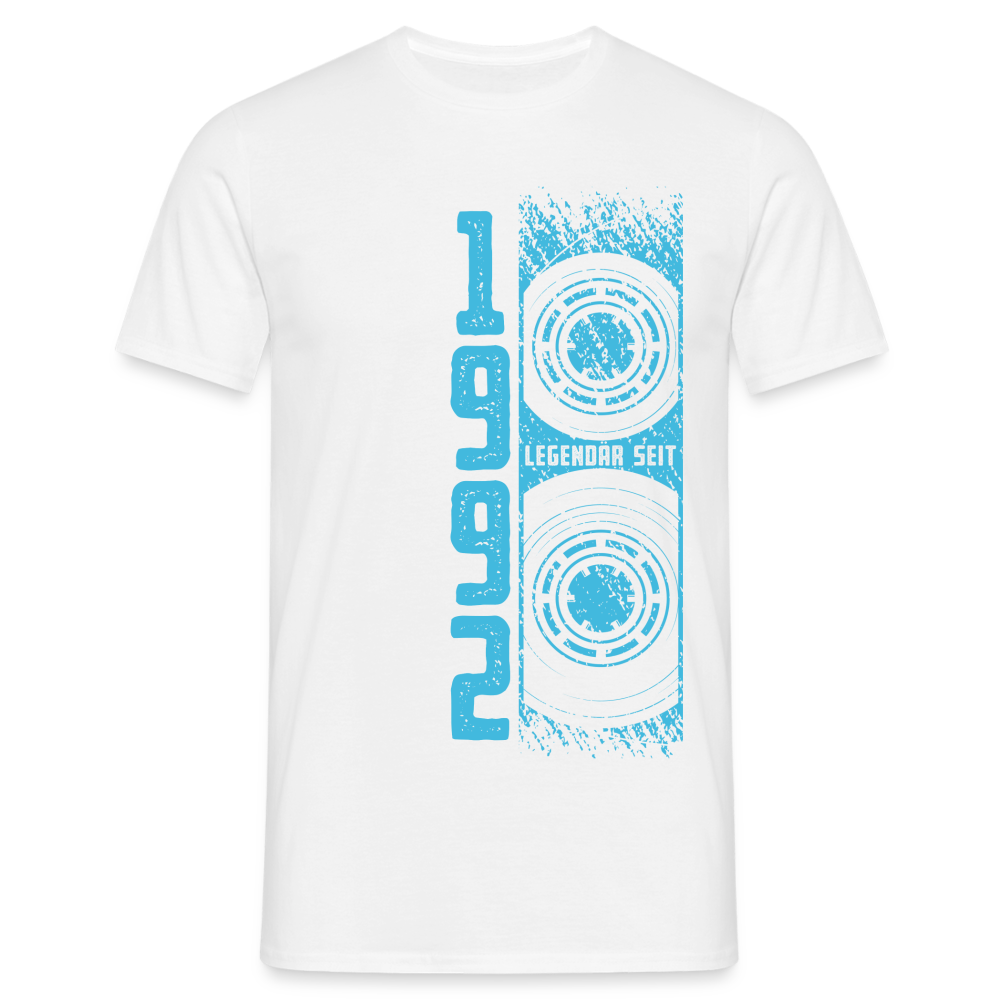 30. Geburtstag Retro Kassette Legendär seit 1992 Geschenk T-Shirt - weiß