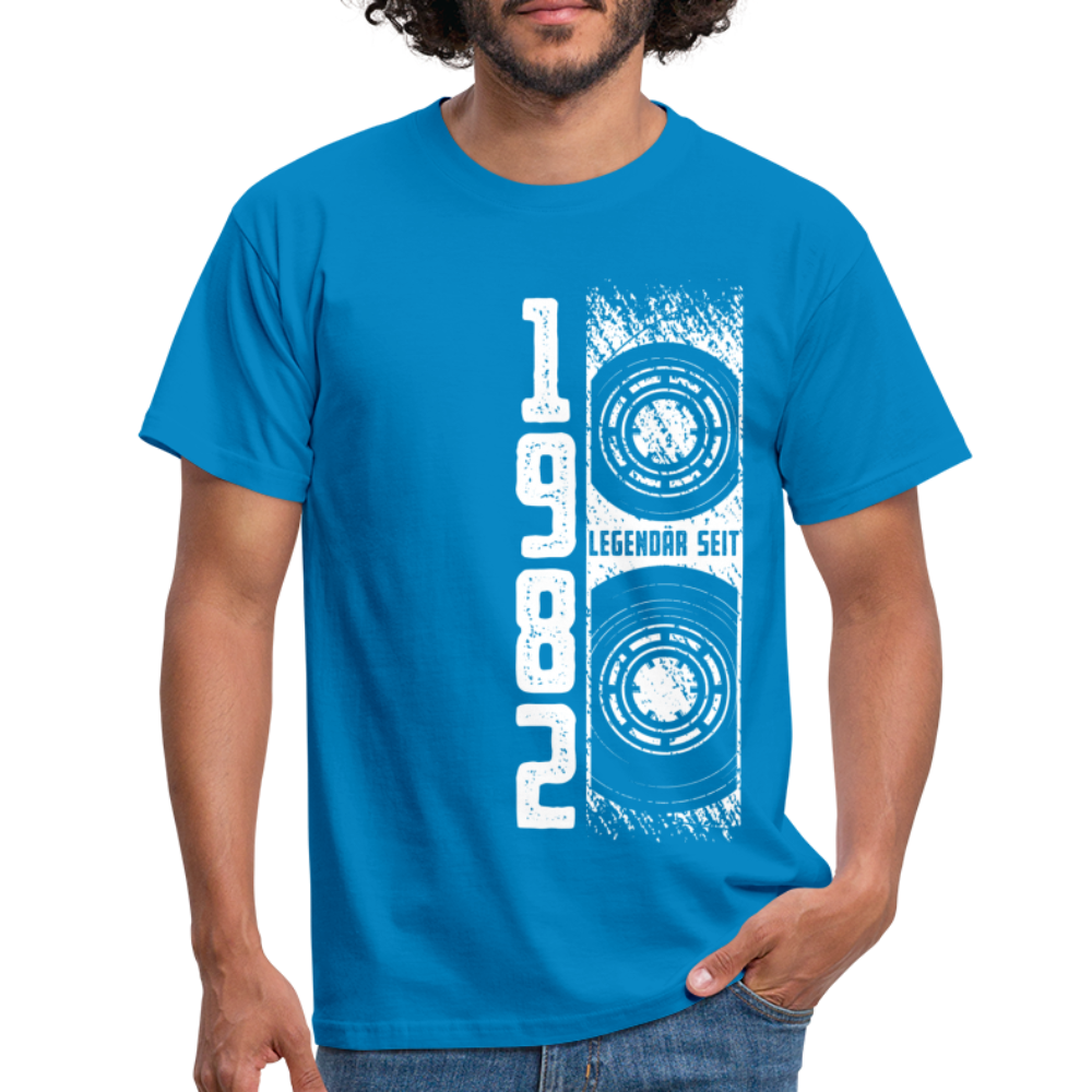 40. Geburtstag Retro Vintage Shirt Kassette Legendär seit 1982 Geschenk T-Shirt - Royalblau
