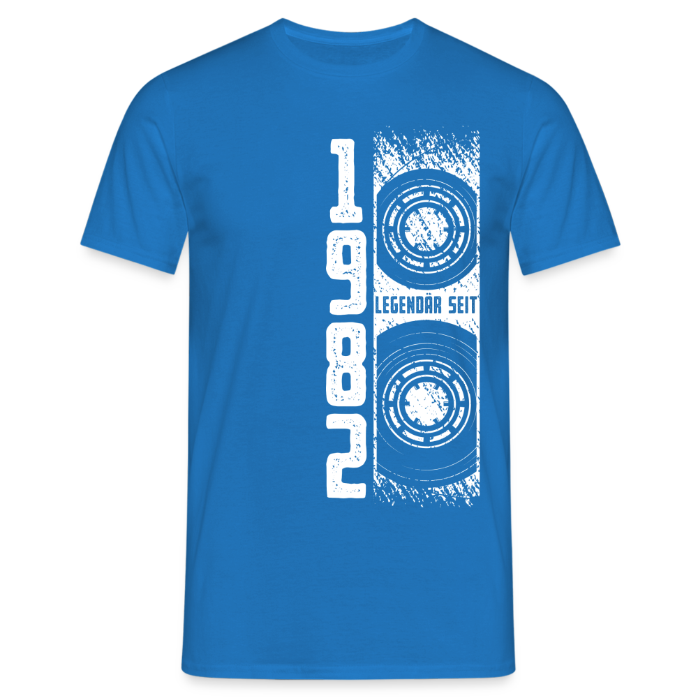 40. Geburtstag Retro Vintage Shirt Kassette Legendär seit 1982 Geschenk T-Shirt - Royalblau