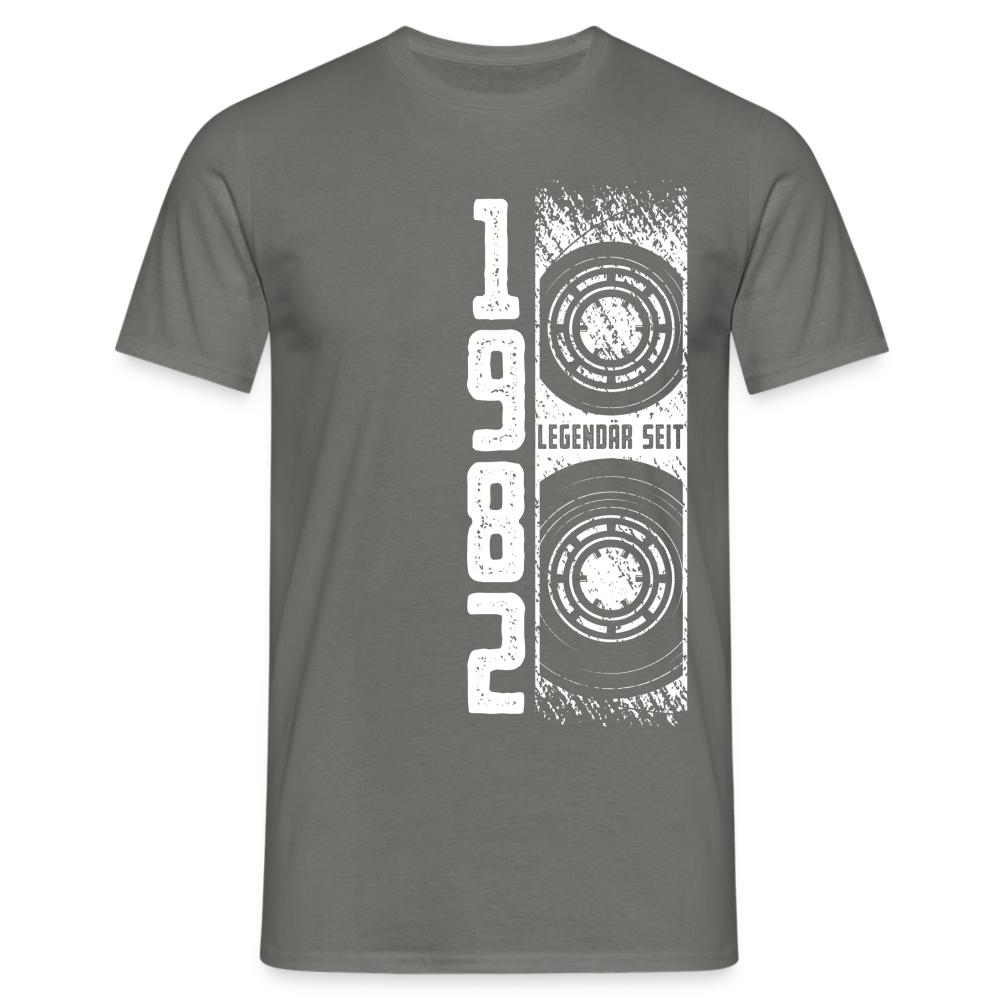 40. Geburtstag Retro Vintage Shirt Kassette Legendär seit 1982 Geschenk T-Shirt - Graphit