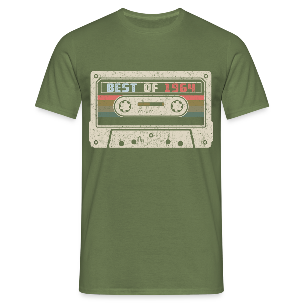 1964 Geburtstags Shirt Vintage Kassette Best of 1964 Geschenk T-Shirt - Militärgrün