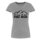 Wandern Berge Klettern Bergsteigen Bergmenschen Muss da mal kurz hoch Frauen Premium T-Shirt - Grau meliert