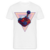 Gaming Shirt Retro Gamer Vintage Joystick Lustiges T-Shirt - weiß