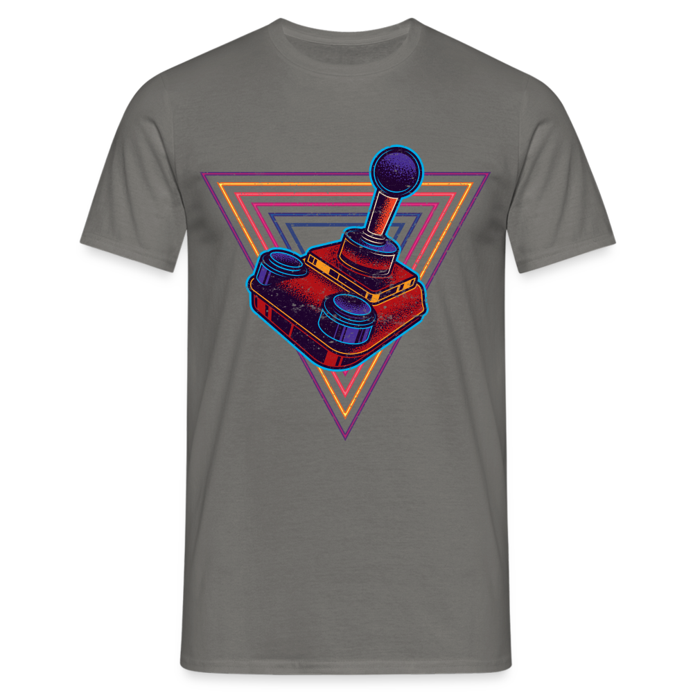 Gaming Shirt Retro Gamer Vintage Joystick Lustiges T-Shirt - Graphit