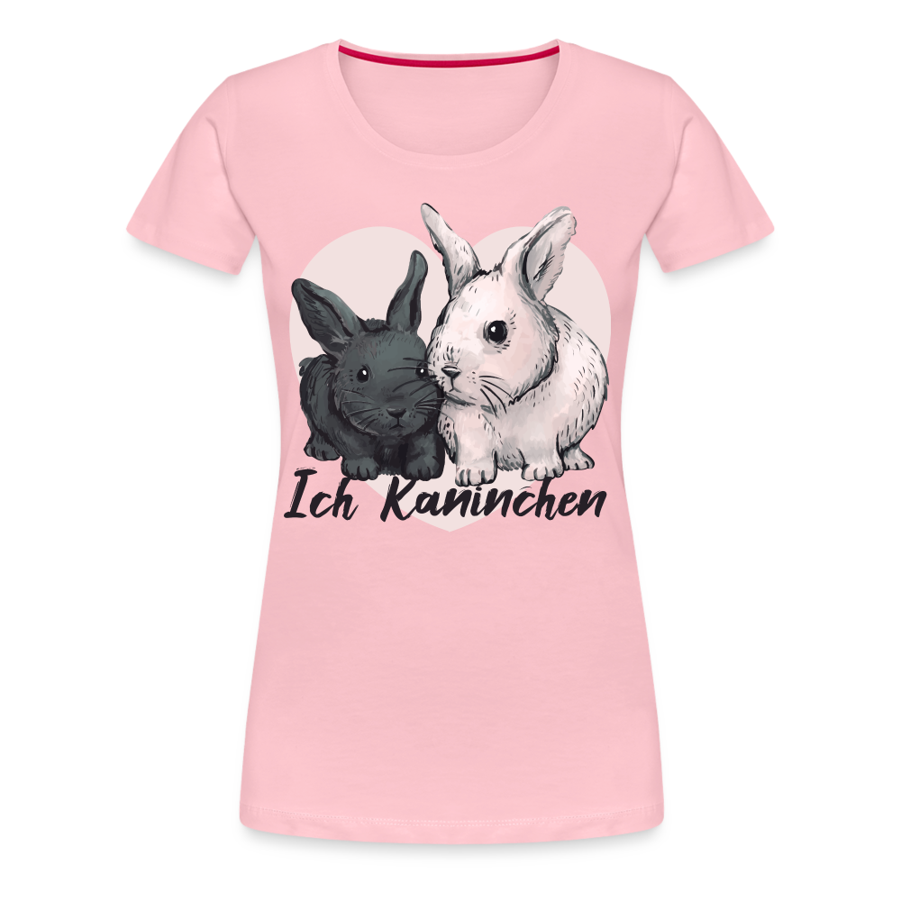 Süße Kaninchen Shirt Ich Kaninchen Frauen Premium T-Shirt - Hellrosa