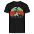 Berge und Mountain Berg Shirt Retro Vintage Style T-Shirt - Schwarz