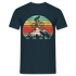 Berge und Mountain Berg Shirt Retro Vintage Style T-Shirt - Navy