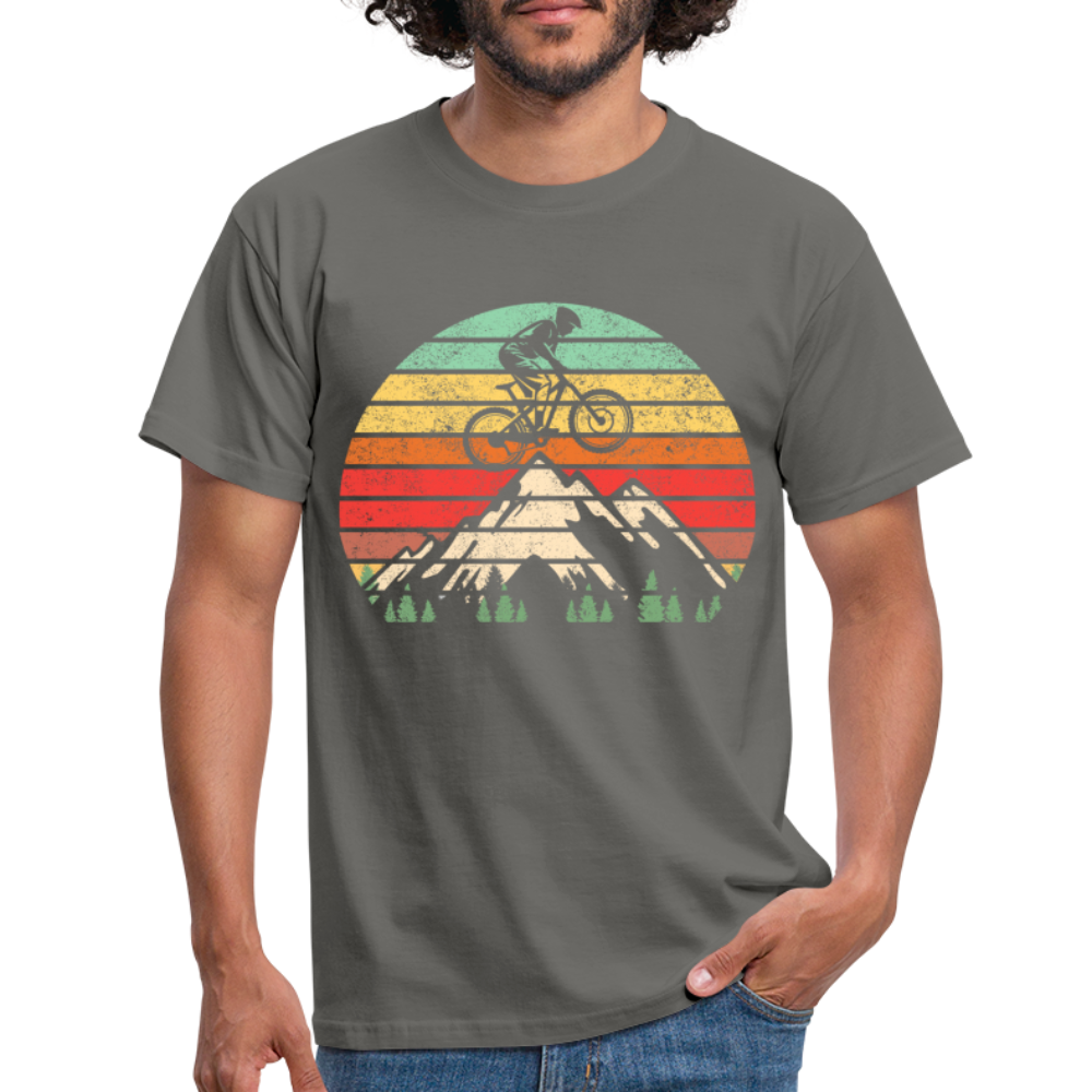 Berge und Mountain Berg Shirt Retro Vintage Style T-Shirt - Graphit