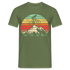 Berge und Mountain Berg Shirt Retro Vintage Style T-Shirt - Militärgrün
