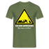 Arbeits Shirt Ich bin Anwesend -Das muss reichen Lustiges T-Shirt - Militärgrün