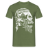 Wikinger Shirt Wikinger Totenkopf Viking Skull T-Shirt - Militärgrün