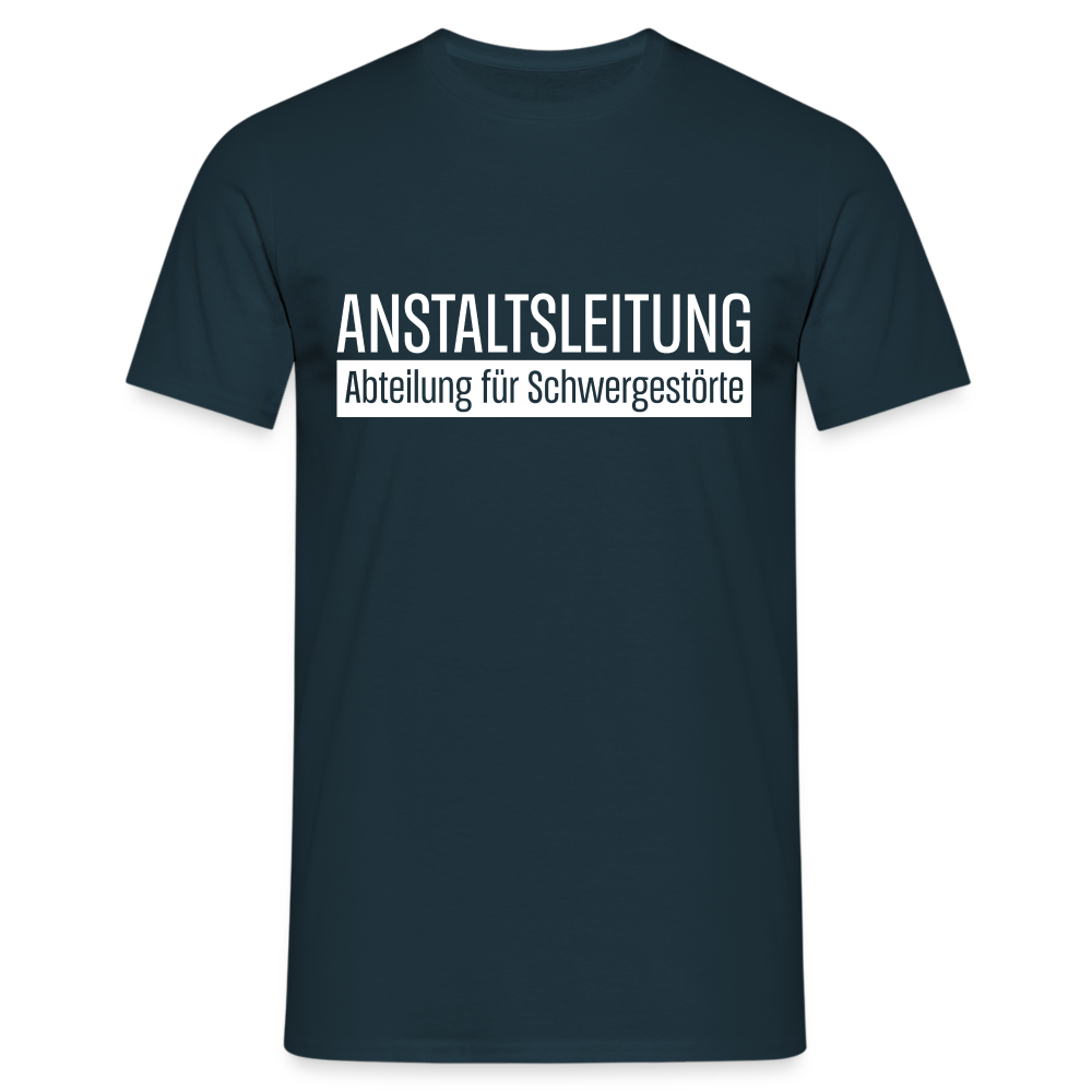 Anstaltsleitung Abteilung für Schwergestörte Lustiges Arbeits T-Shirt - Navy