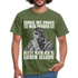 Werkstatt Shirt Einmal mit Profis war früher - heute mach ich es lieber alleine Lustiges T-Shirt - Militärgrün