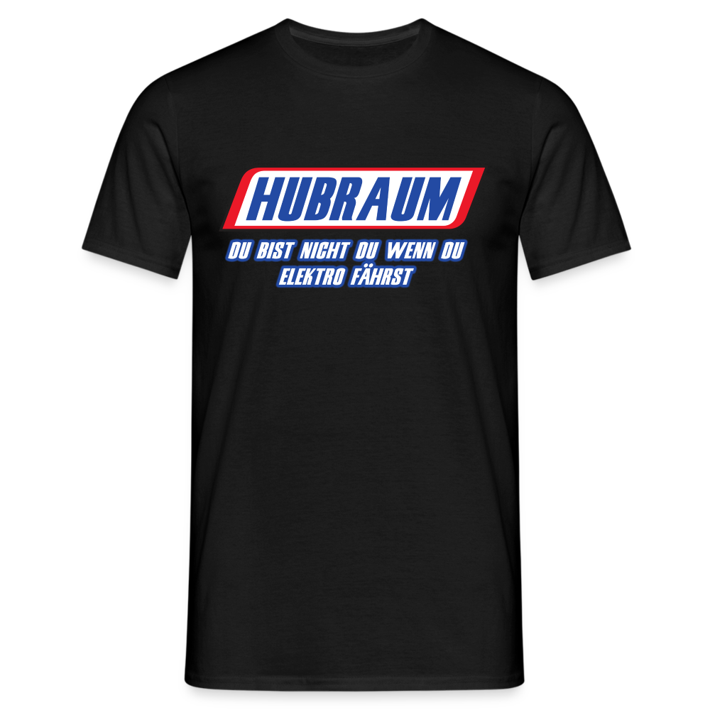 Mechaniker Shirt Hubraum du bist nicht du wenn du Elektro fährst T-Shirt - Schwarz