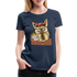 Hunde Shirt Wuff Wuff Madafakas Lustiges Hunde Frauen Premium T-Shirt - Navy