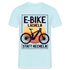 E-Bike Shirt - Lächeln statt hecheln - Lustiges T-Shirt - Sky