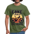 E-Bike Shirt - Lächeln statt hecheln - Lustiges T-Shirt - Militärgrün