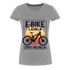 E-Bike Shirt - Lächeln statt hecheln - Lustiges Frauen Premium T-Shirt - Grau meliert